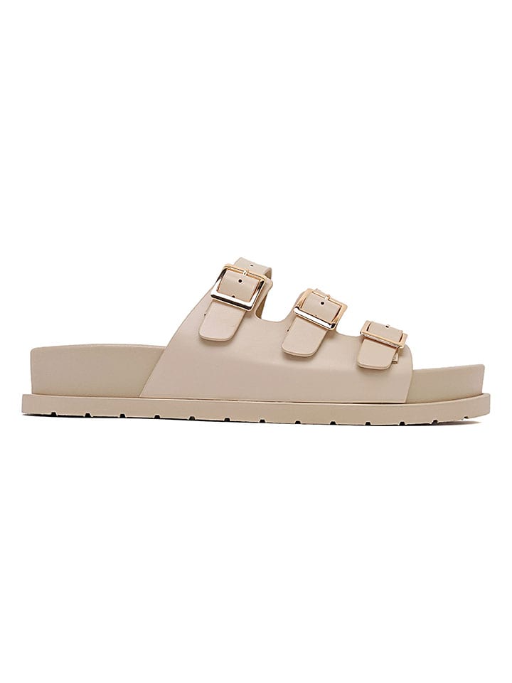 Sixth Sens Pantoletten in Beige günstig kaufen