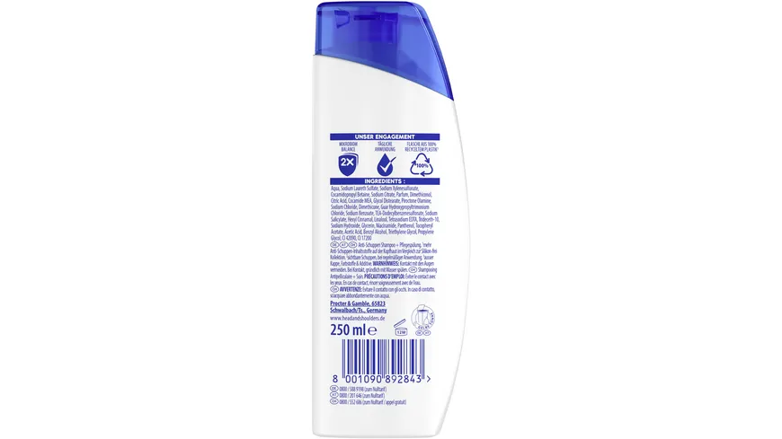 Head & Shoulders Haarshampoo 2in1 classic clean 250ml