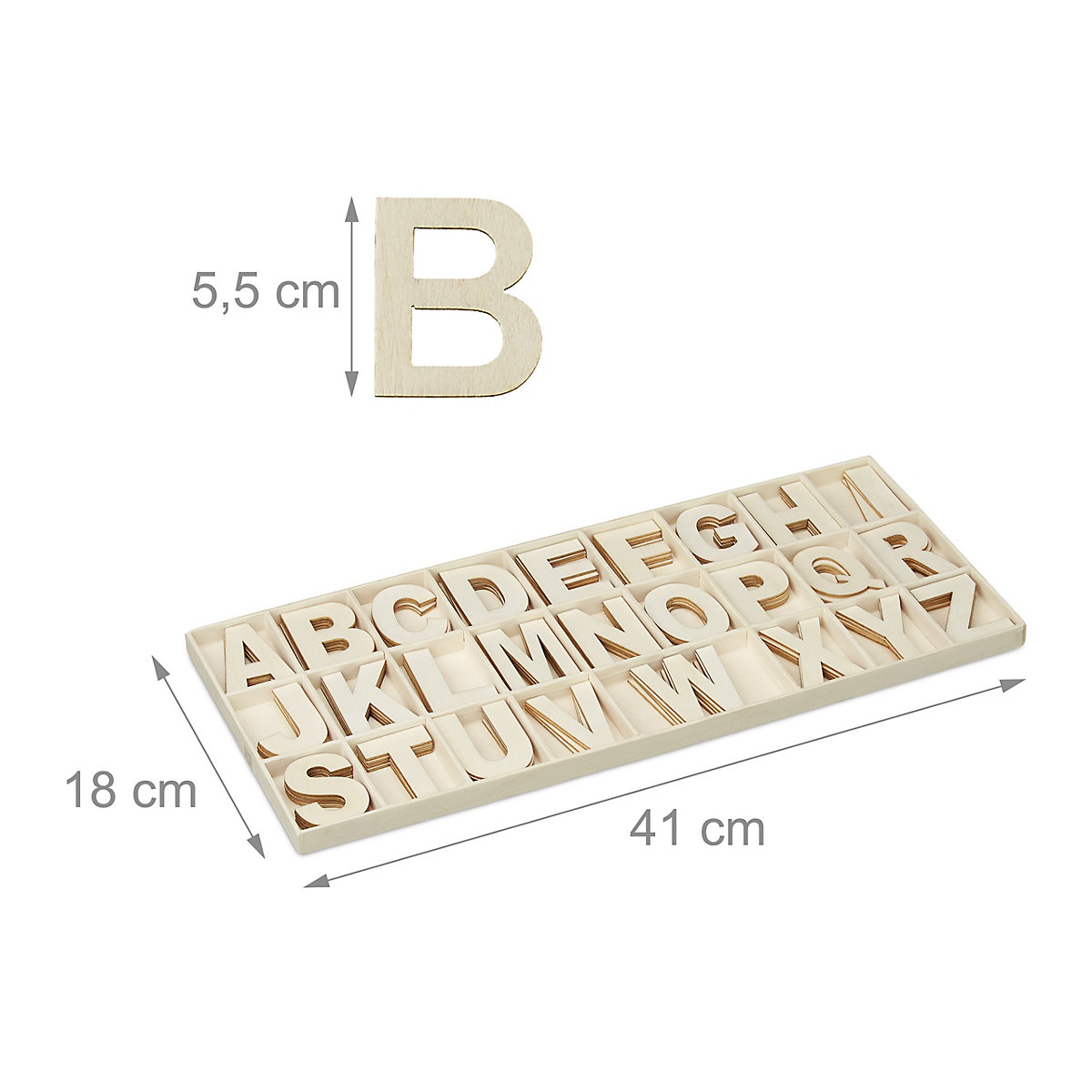 XL Holzbuchstaben Set 104 tlg.