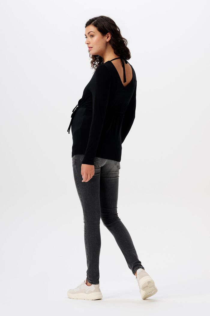 Umstands-Longsleeve mit V-Ausschnitt