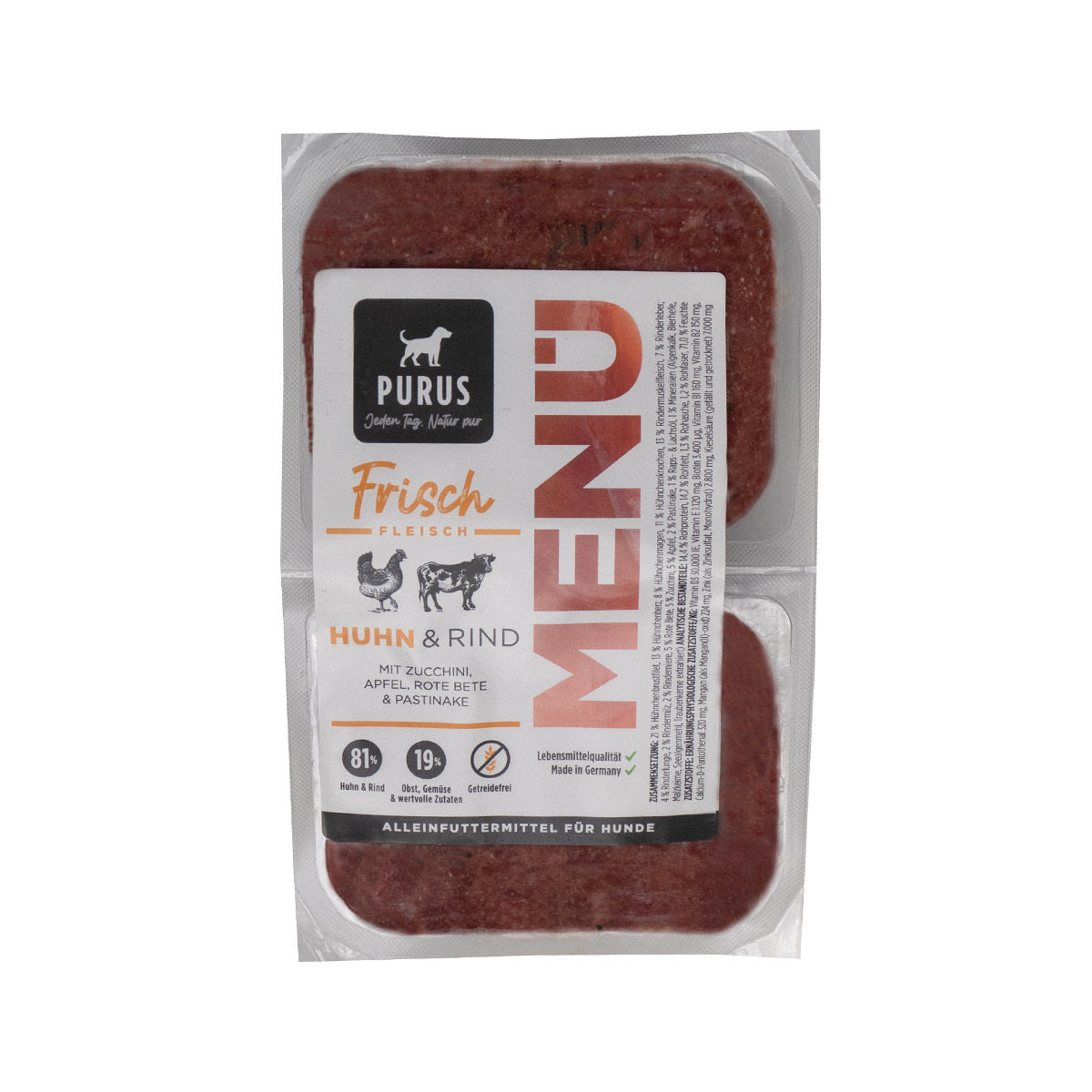 Purus Frischfleisch Menü Huhn & Rind günstig kaufen bei ZooRoyal