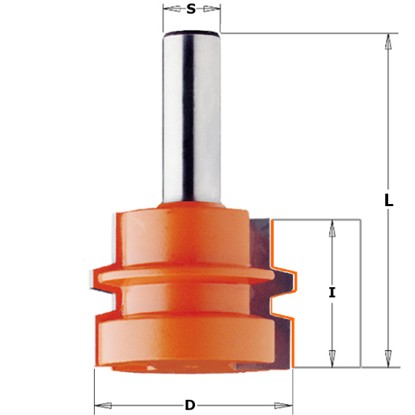 CMT 955.501.11 Trapezoidni prihvatnik rezača ljepila 12 mm