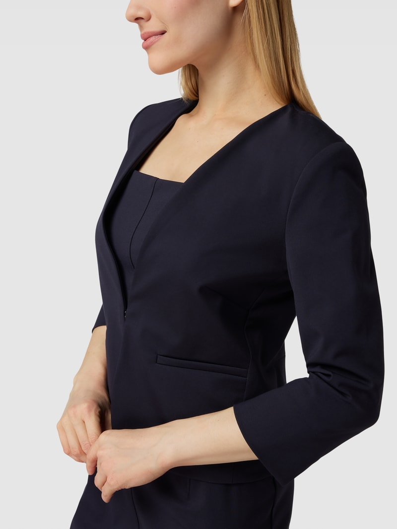 Blazer mit Hakenverschluss in marineblau