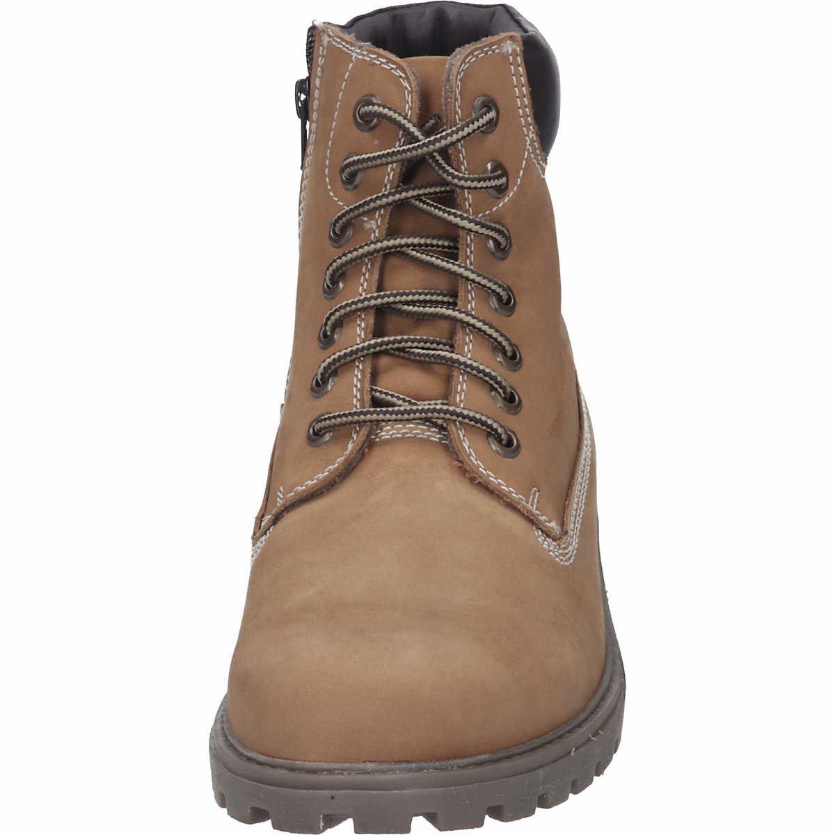 MANITU Schnür-Stiefeletten braun