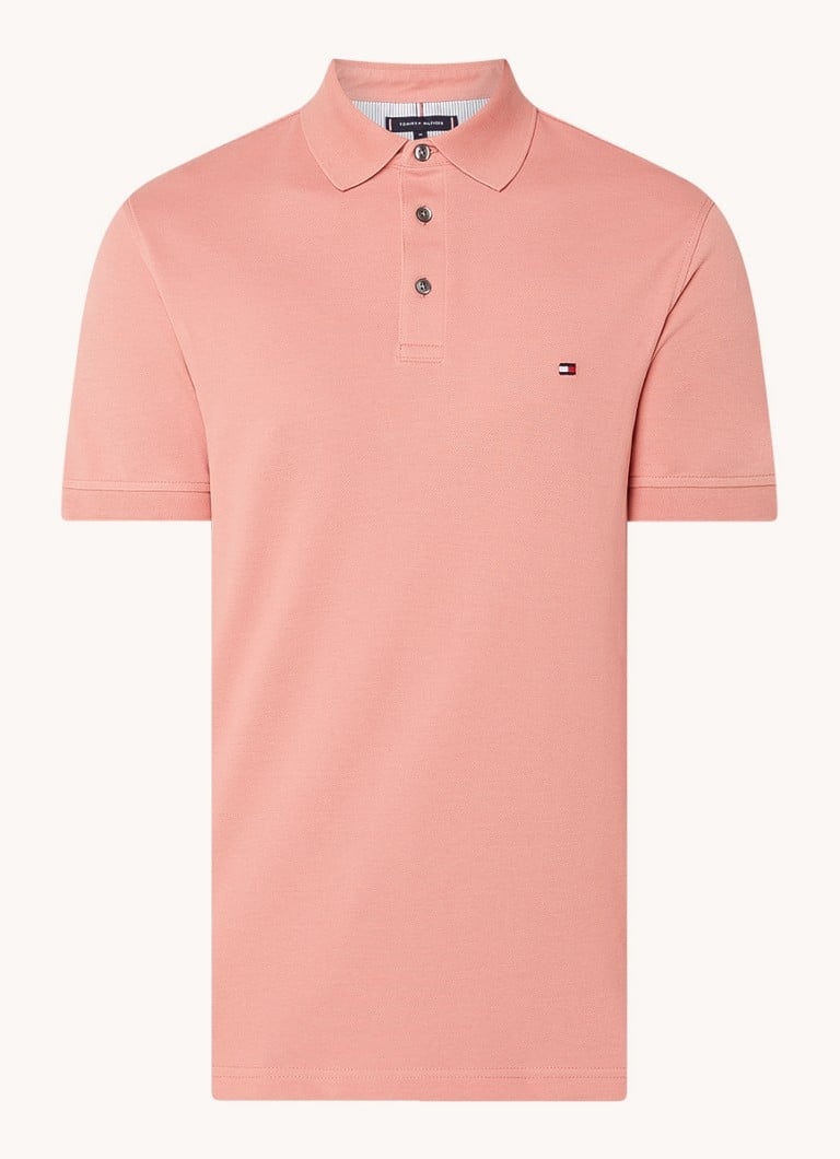 Polo Tommy Hilfiger 1985 slim fit com bordado do logotipo