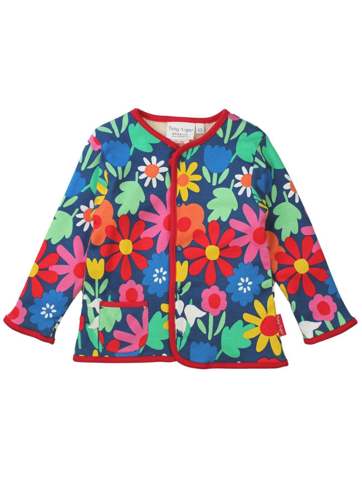 Toby Tiger Wende Jacke mit Blumen Print in bunt günstig kaufen