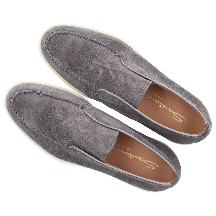 Santoni - Stiefeletten DESERT BOOT Veloursleder - grau