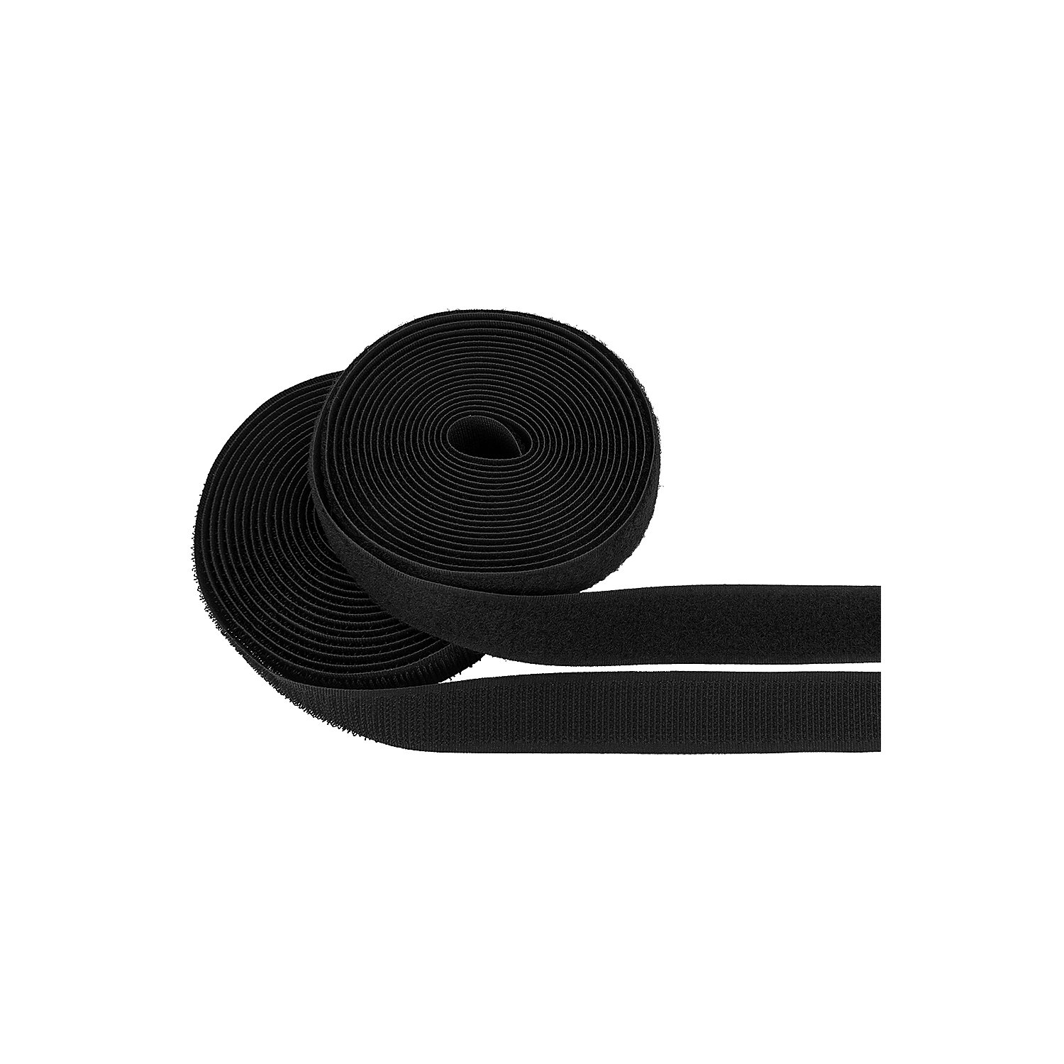 buttinette Klettverschlussband, zum Annähen, schwarz, Breite: 2 cm, Inhalt: je 3 m