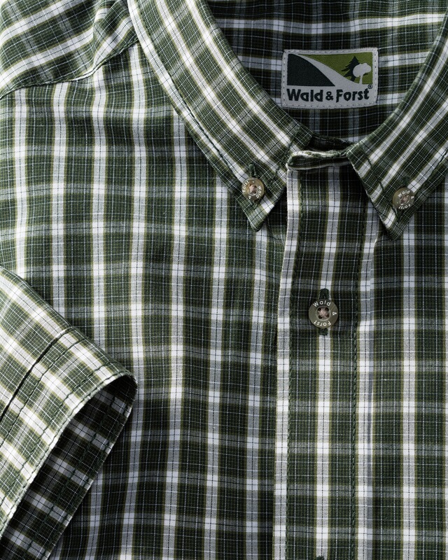 Wald & Forst Kurzarmhemd Oxford-Karo