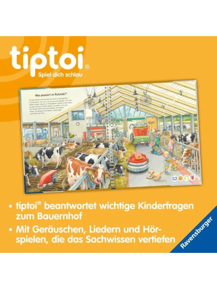 Ravensburger tiptoi® Wieso? Weshalb? Warum? Auf dem Bauernhof günstig kaufen onesize