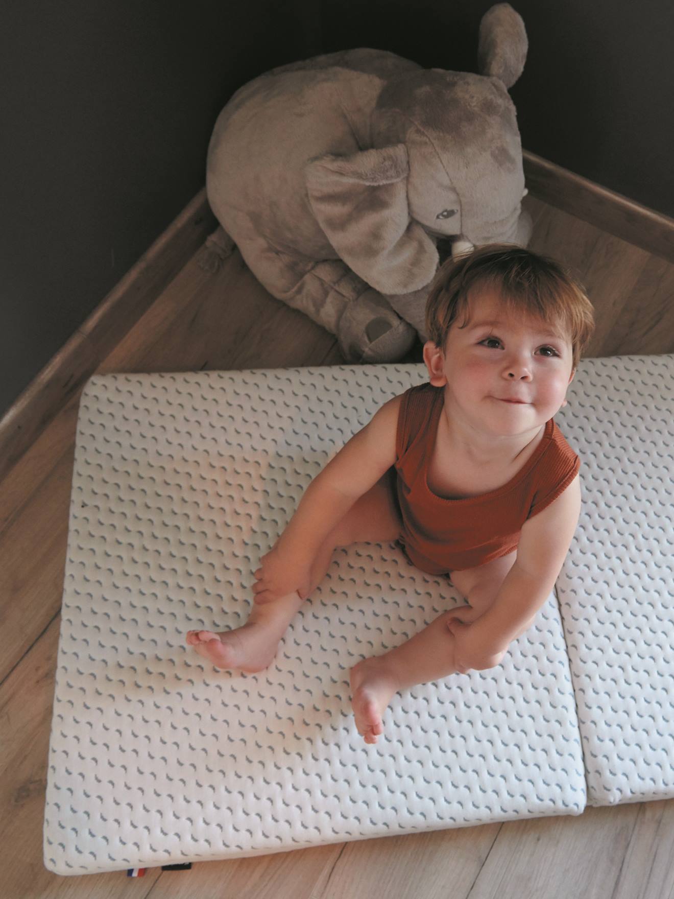Matelas pliant bébé 60x120 cm CANDIDE Green Ocean Friendly blanc