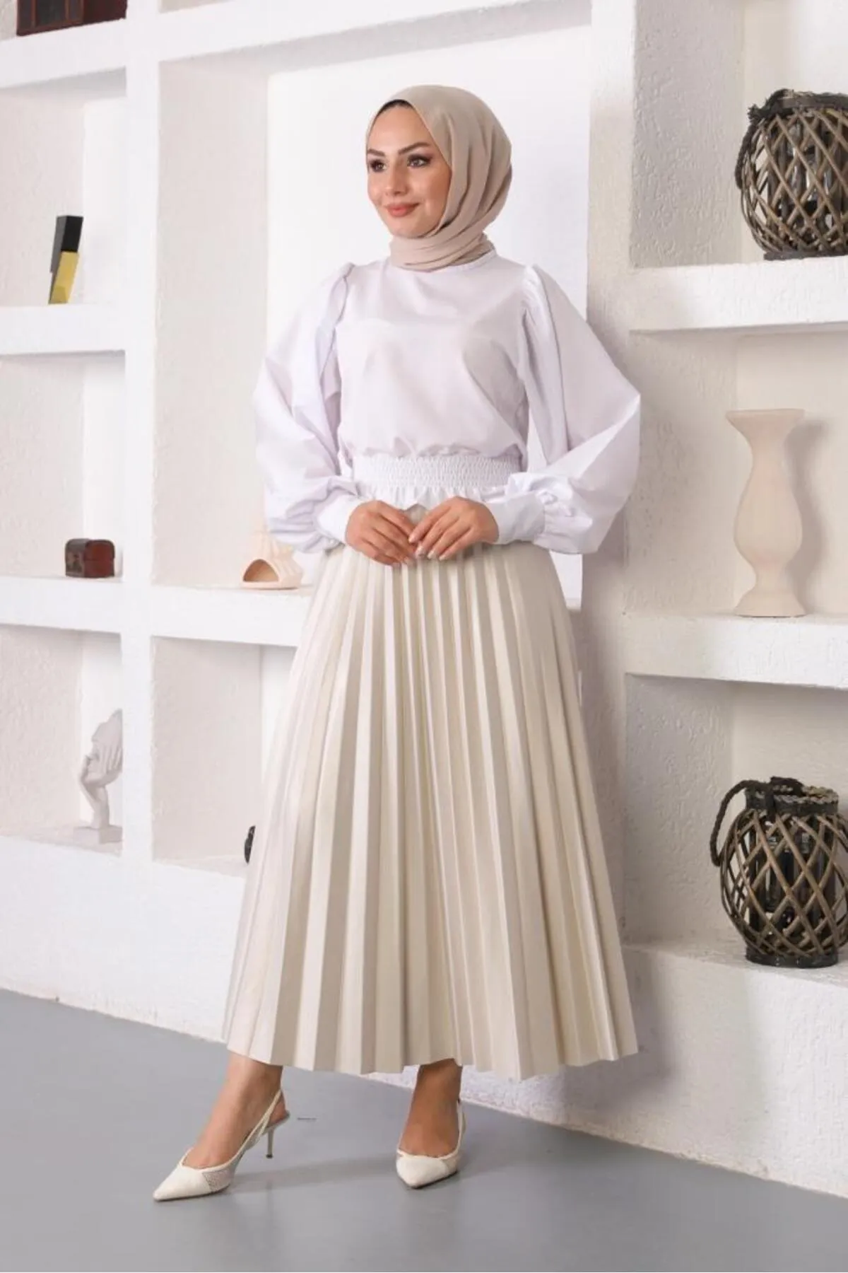 benguen  Skirt - Grau - Lang