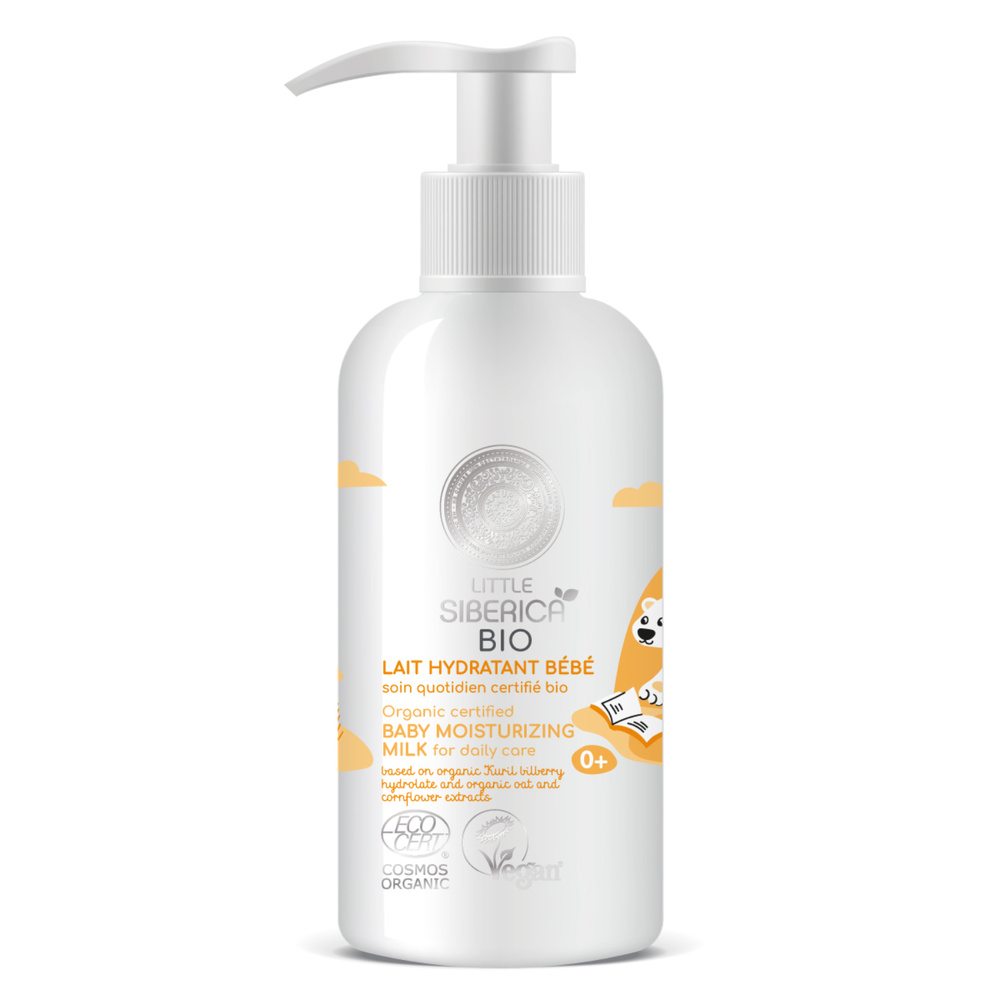 Natura Sibérica Lait Hydratant pour Bébé certifié Bio Lait hydratant