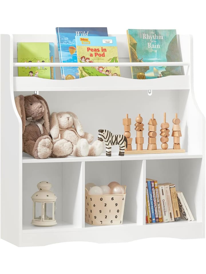 SoBuy Bücherregal in Weiß - (B)90 x (H)95 x (T)30cm günstig kaufen onesize