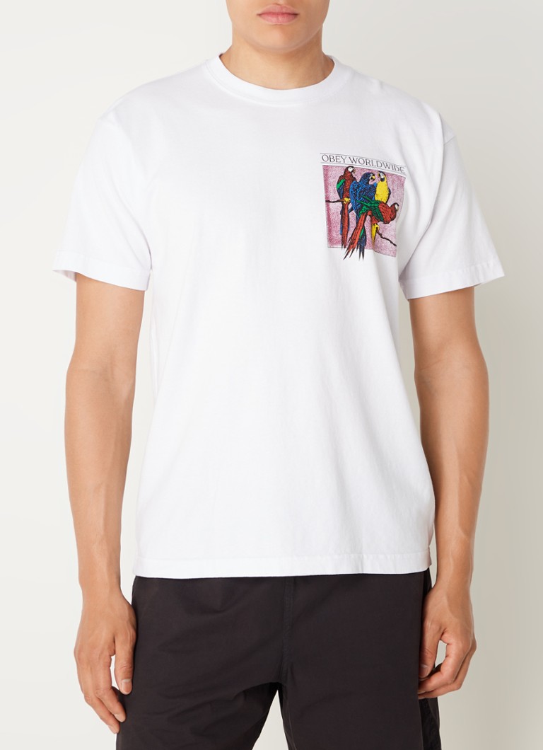Obey Respect & Protect T-shirt with logo and back print