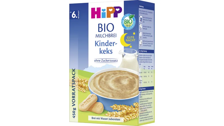 HiPP Bio-Milchbrei ohne Zuckerzusatz 450 g