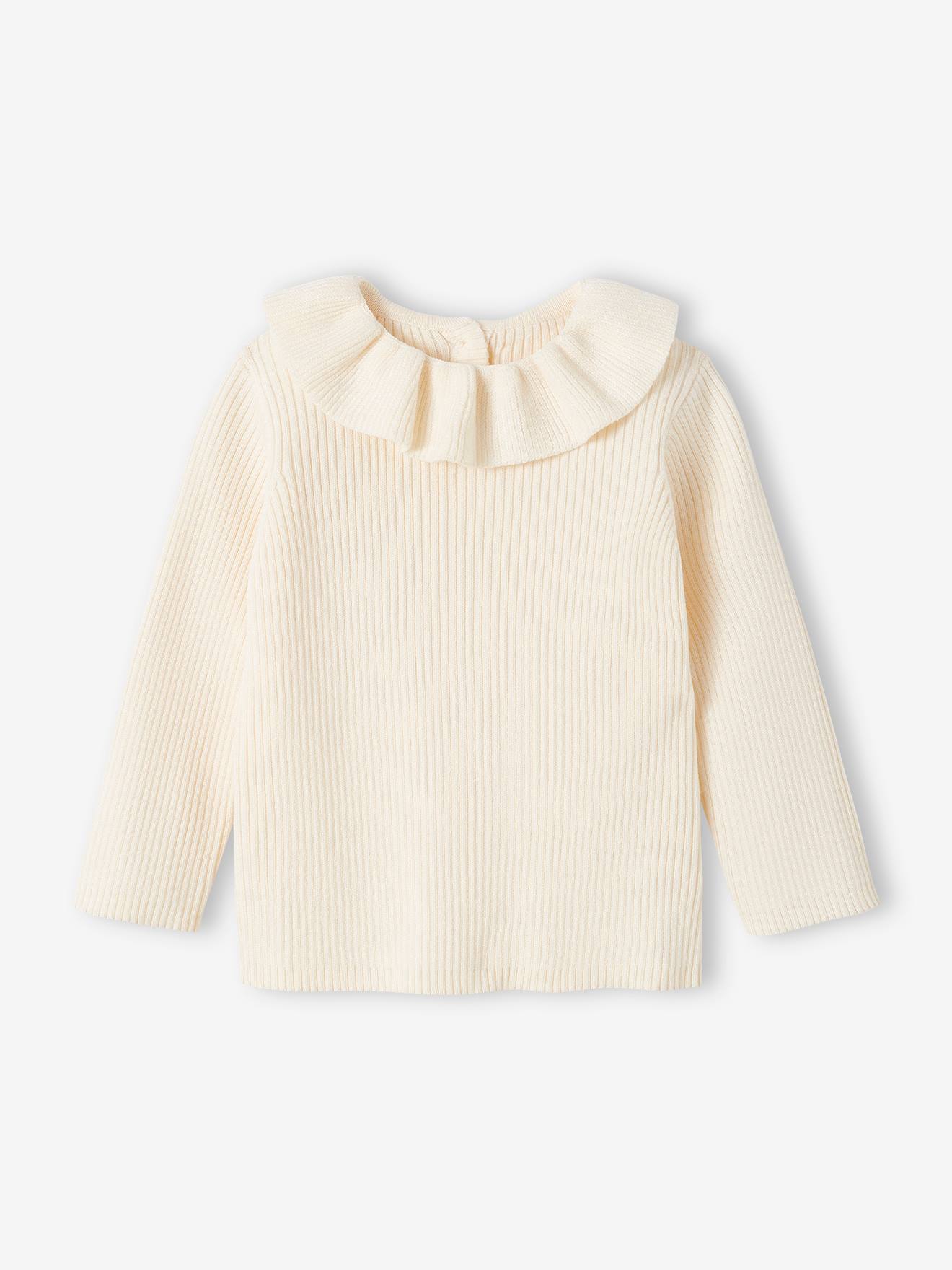 Pull à collerette bébé bronze
