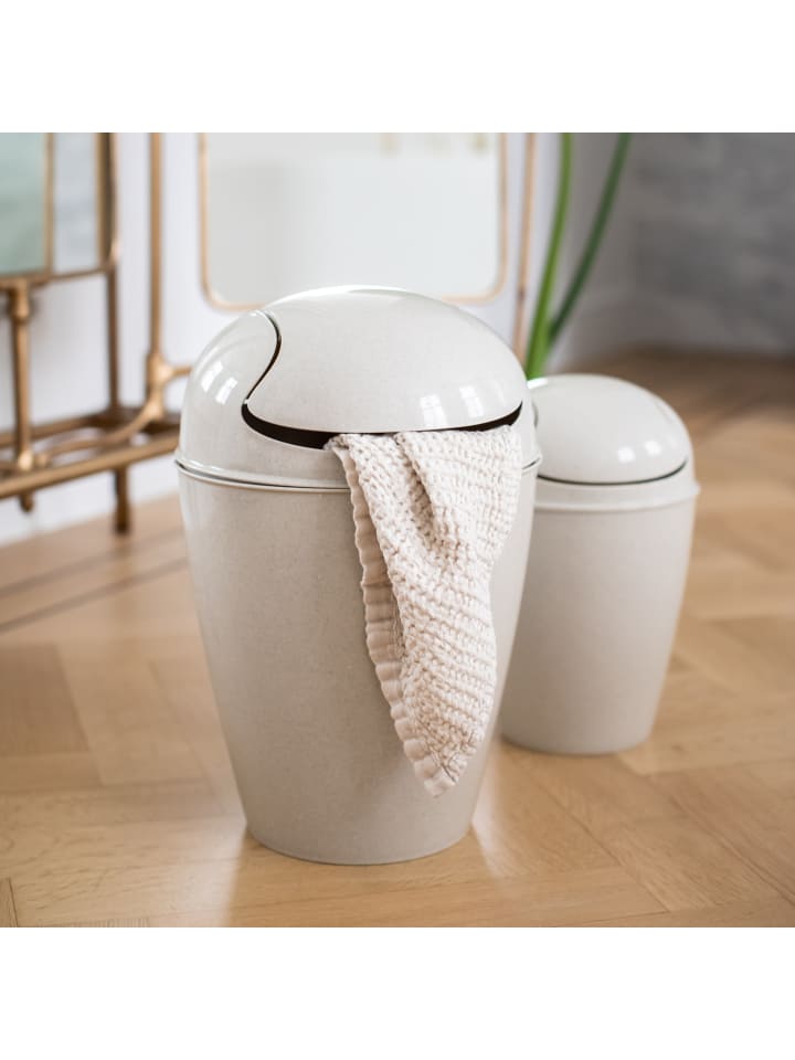 koziol DEL M - Schwingdeckeleimer 12l in recycled ash grey günstig kaufen onesize