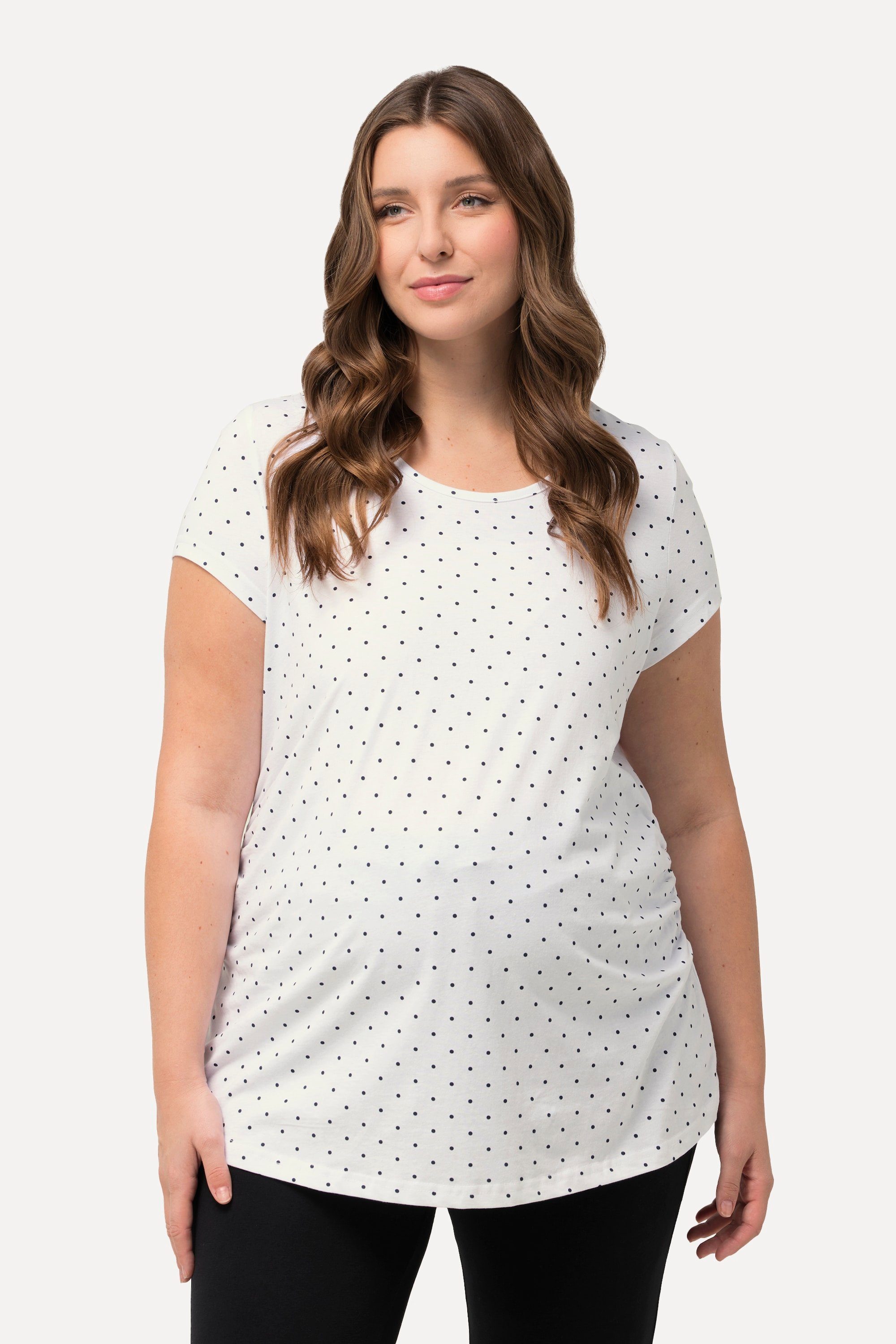 Ulla Popken Umstandsshirt Bellieva-T-Shirts 2er-Pack Rundhals Halbarm GOTS (2-tlg)