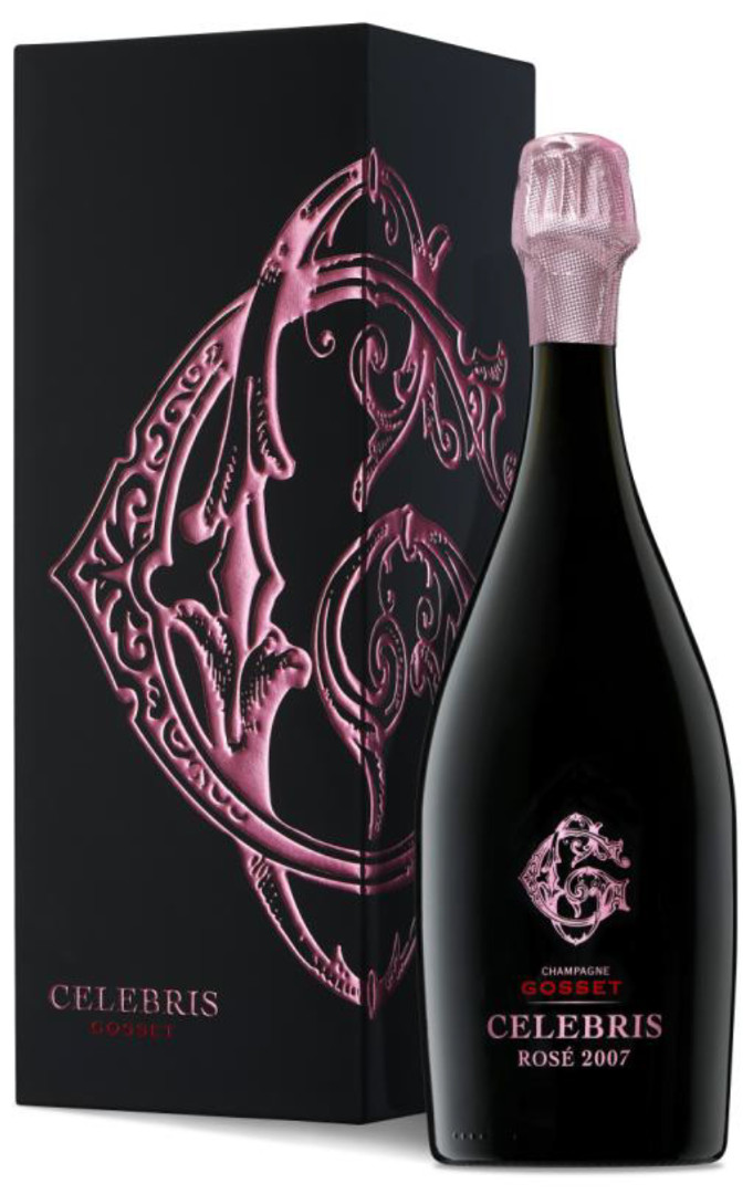 Champagne Gosset Celebris Rosé Extra Brut Vintage 2008 mit Etui