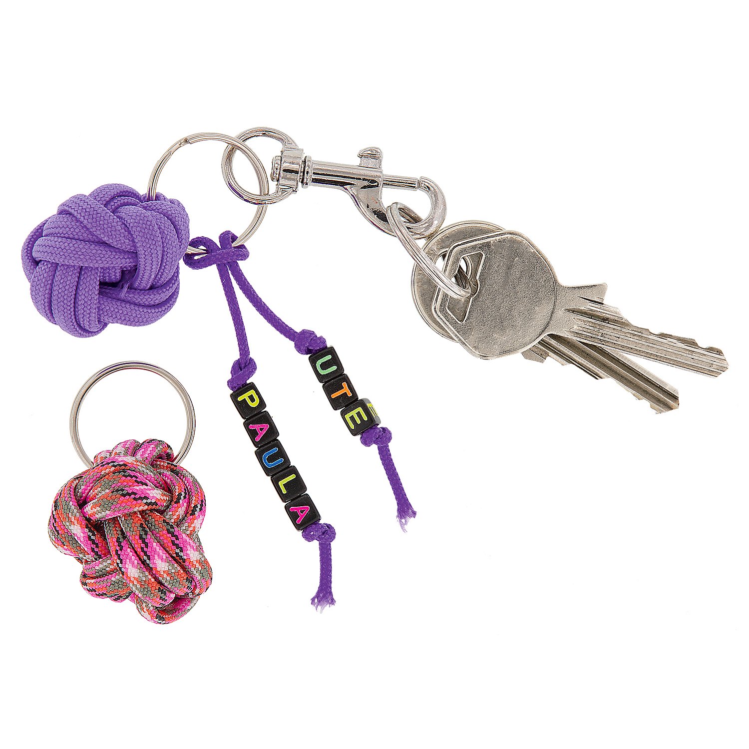 Taschenzubehör-Set mit Karabinern und D-Ringen, 7-teilig