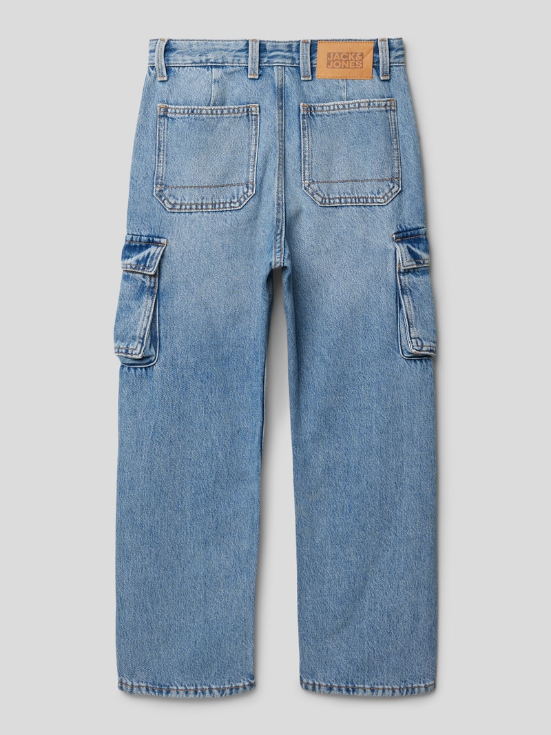 Jeans mit Cargotaschen Modell 'CHRIS' in hellblau