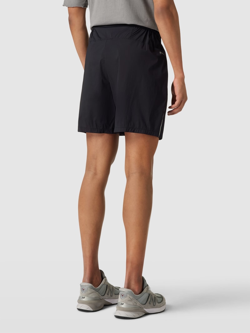 Shorts mit Label-Detail Modell 'Run2' in schwarz