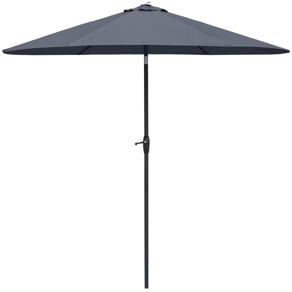 Sekey Marktschirm 270 cm Aluminium Sonnenschirm, UV-Schutz bis UPF 50+, mit Kurbel