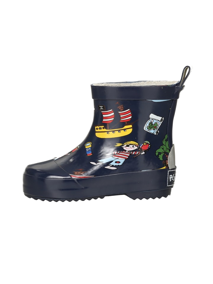 Playshoes Gummistiefel Halbschaft Pirateninsel in Marine günstig kaufen
