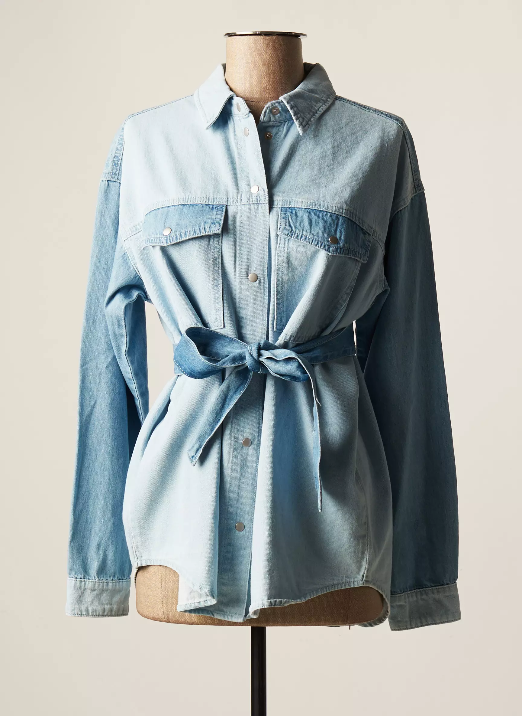 Vila Chemisiers Femme couleur bleu