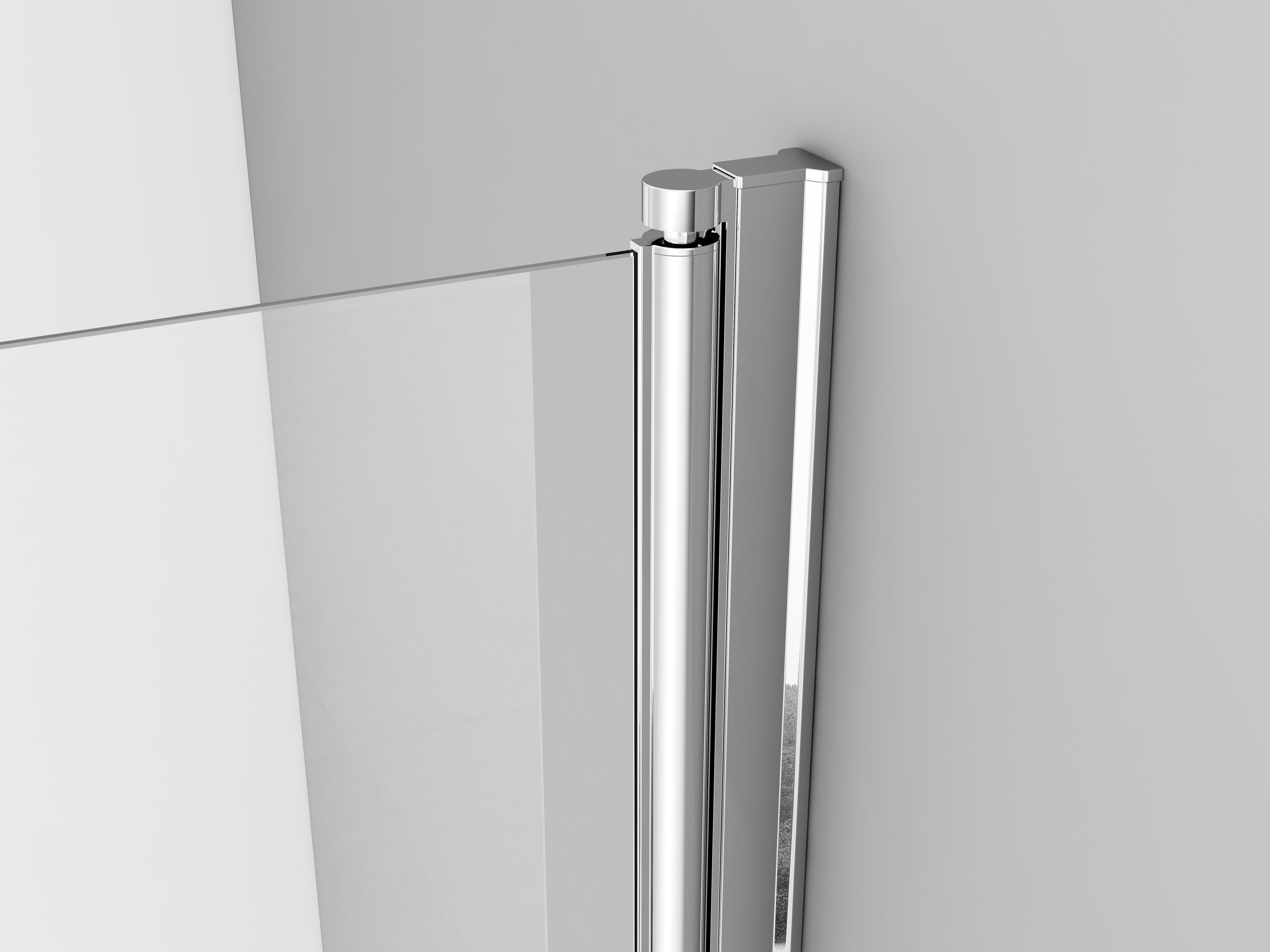 IMPTS Badewannenaufsatz Duschwand für Badewanne, Glas Alu, (2 tlg., 2 TLG), Duschabtrennung für Badewanne, inkl. Nano-Beschichtung Badewannenfaltwand, Dekor Querstreifen, Badewannenaufsatz