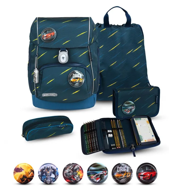 Belmil Premium Comfy Plus Schulra﻿nzen-Set 5-tlg - Orion Blue