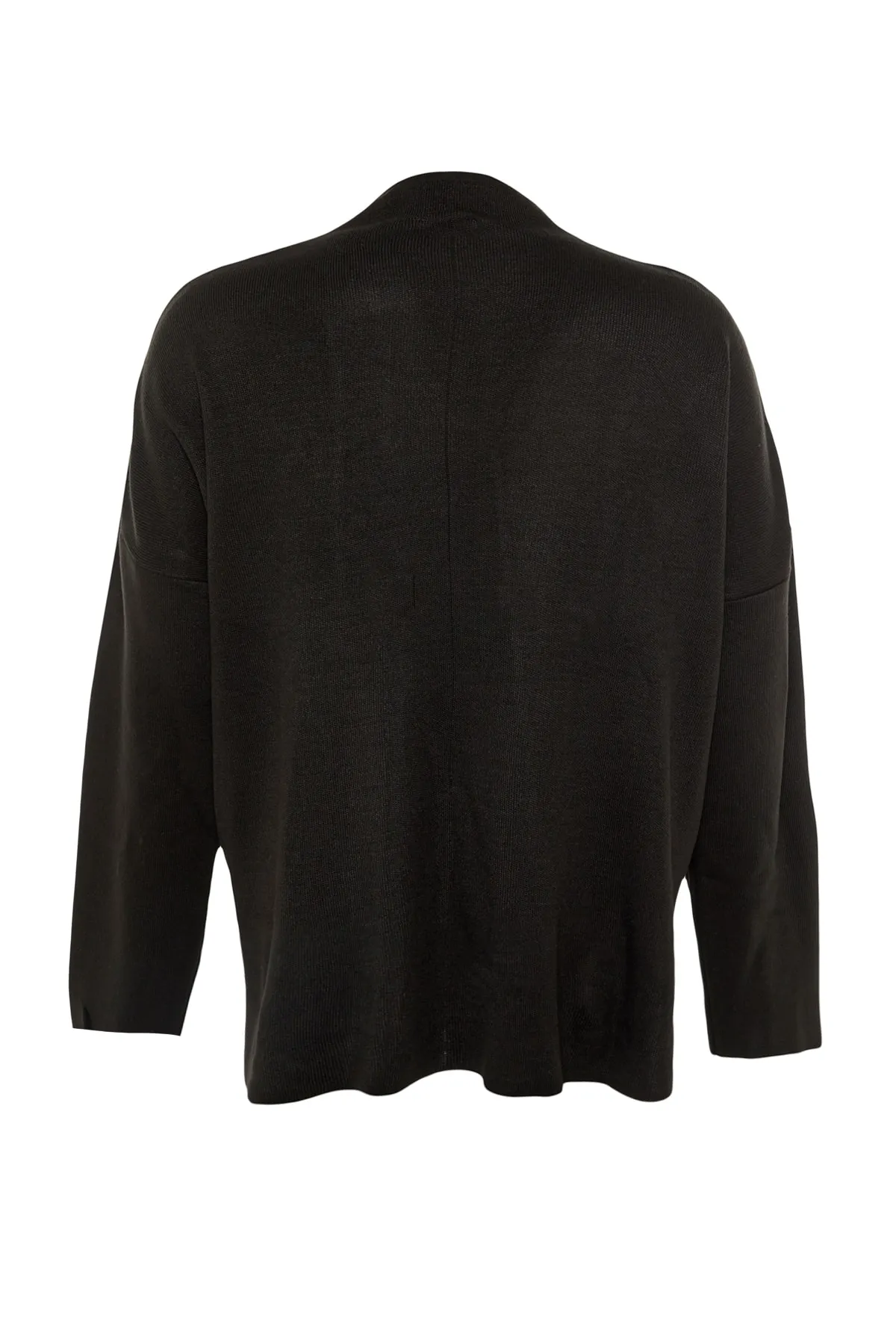 Trendyol Curve  Schwarzer Strickpullover mit Seitenschlitz TBBAW23AN00057