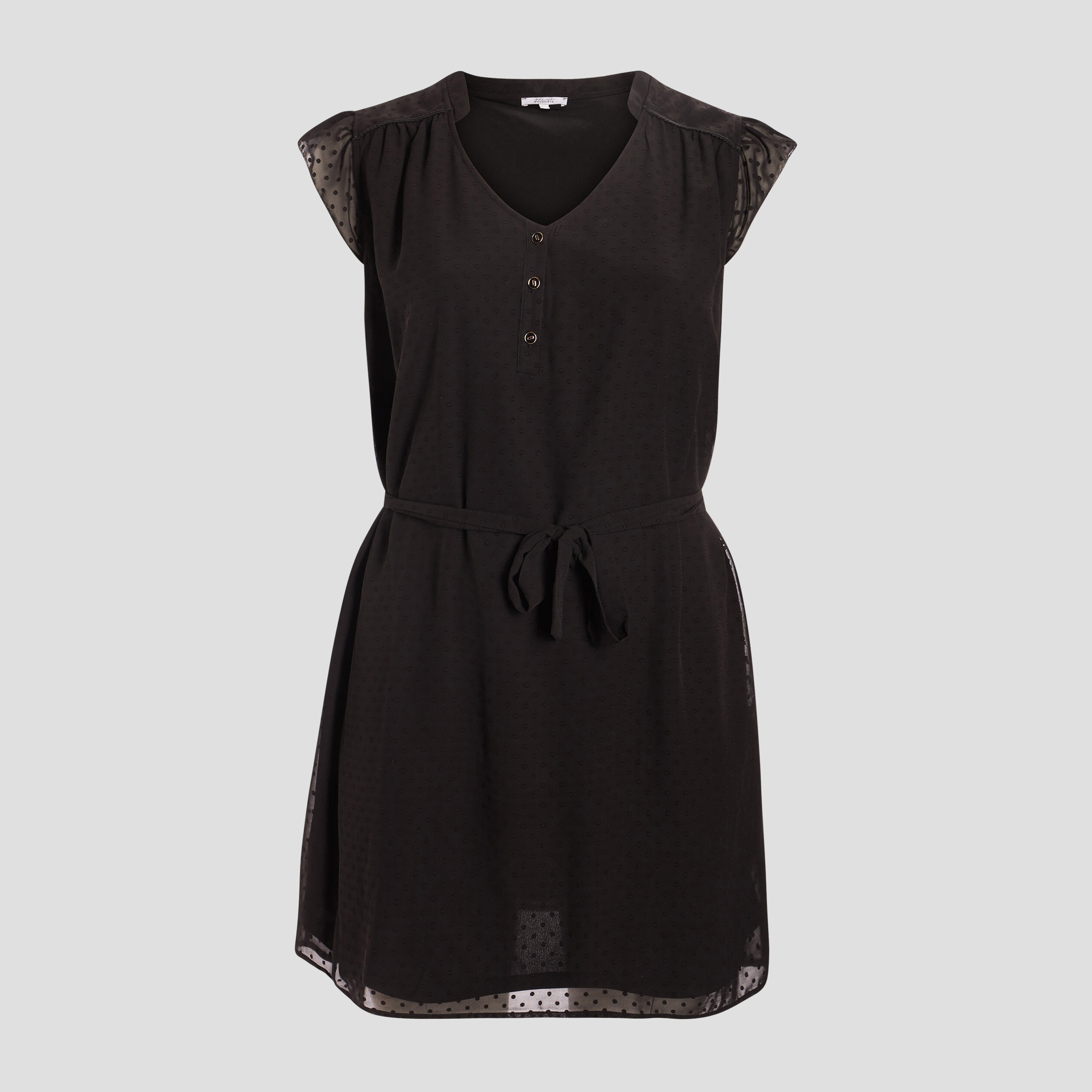 Robe droite sans manches noir femme grande taille | La Halle