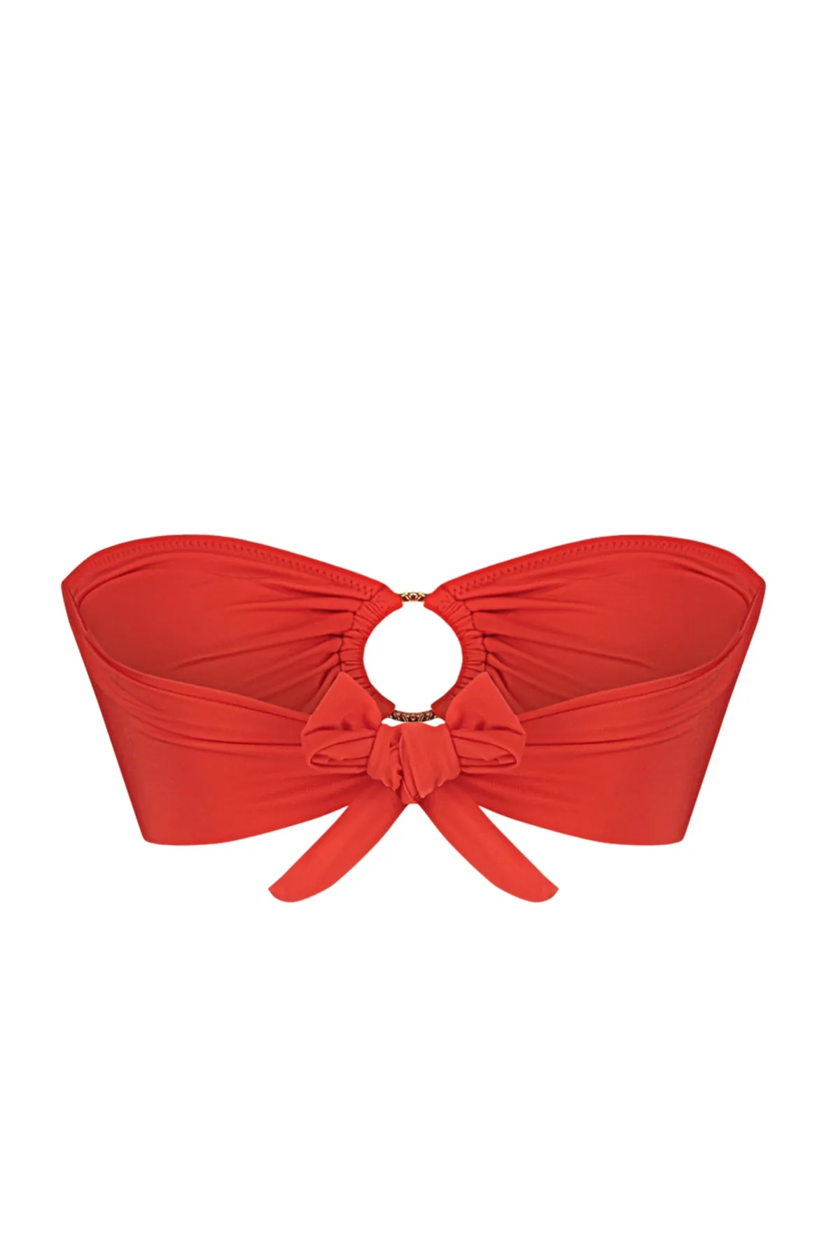 Trendyol Collection  Rotes trägerloses Bikinioberteil mit Accessoires TBESS22BU00001