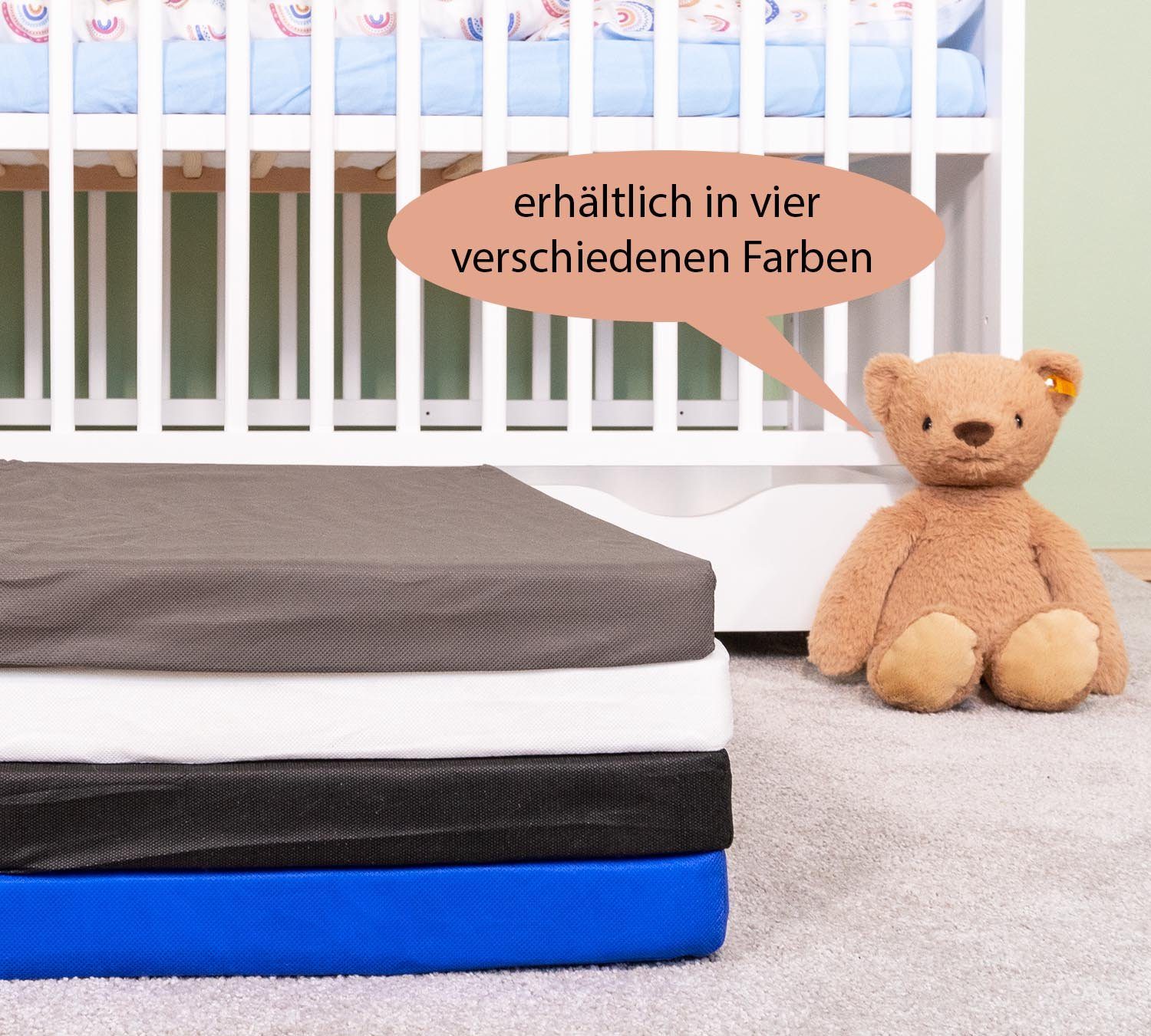 Klappmatratze Komfort Reisebettmatratze Faltmatratze, Alcube, 4.5 cm hoch, (Set, praktischer Tragetasche), Reisebettmatratze 60x120 cm - Matratze für Baby