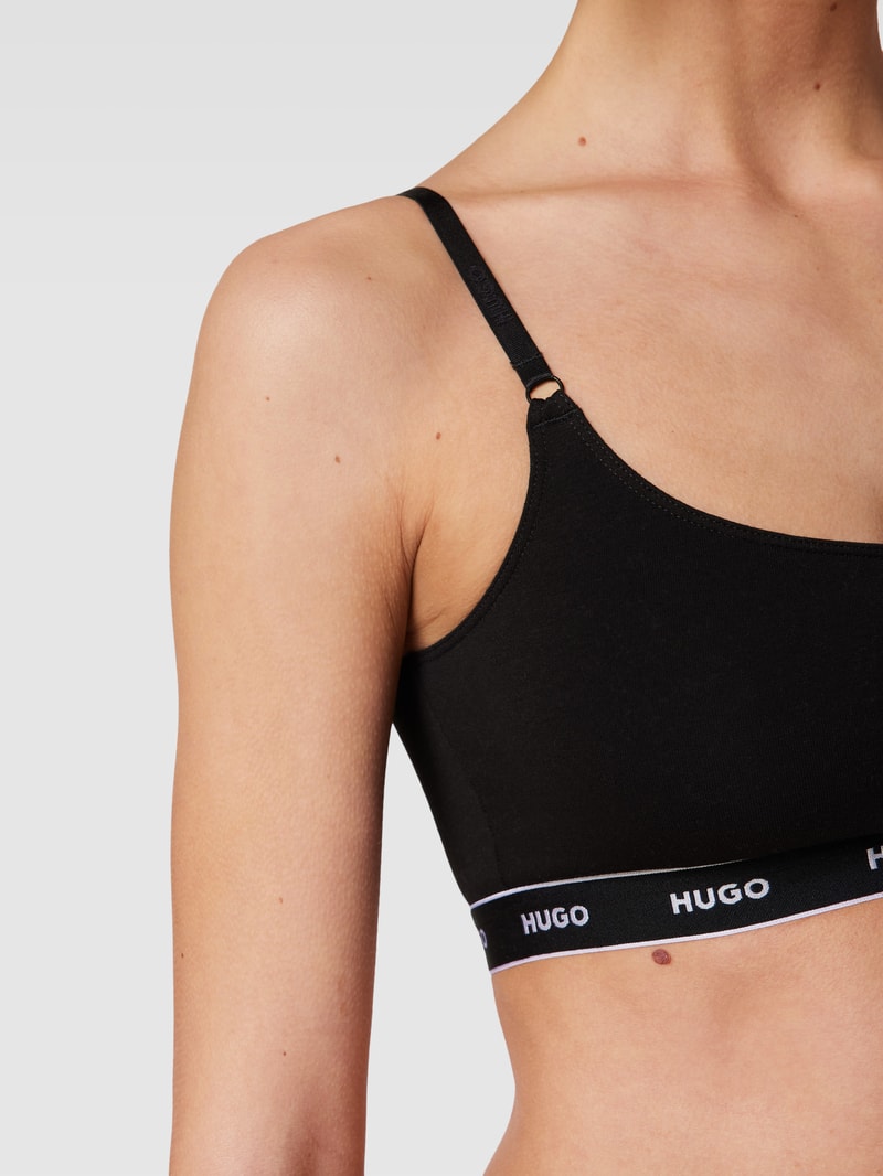 Bralette mit Logo-Bund im 2er-Pack Modell 'TWIN BRALETTE STRIPE' in rot