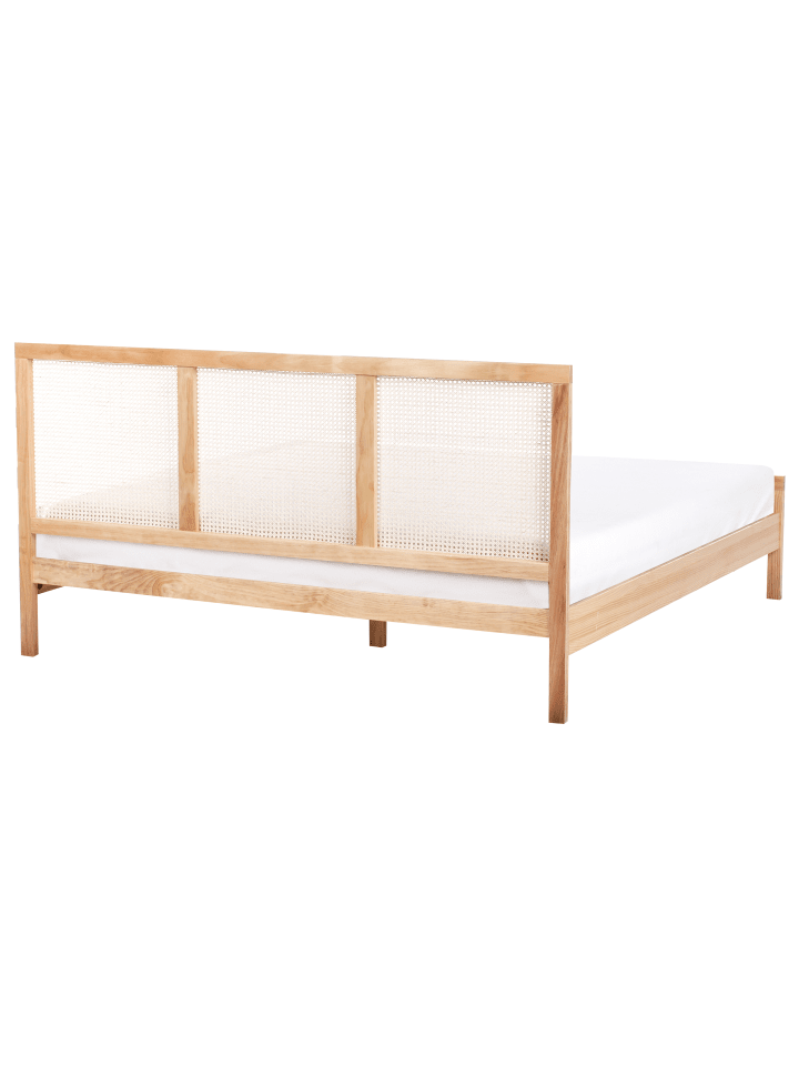 Beliani Doppelbett SALERNAS in Braun - (W) 186 x (H) 100 x (L) 206 cm günstig kaufen onesize