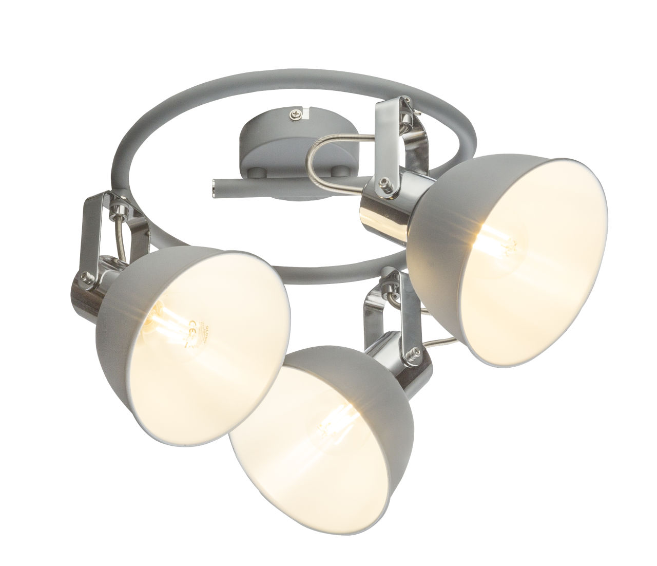 Globo Lighting - GERDA - Strahler Metall grau, 3x E14