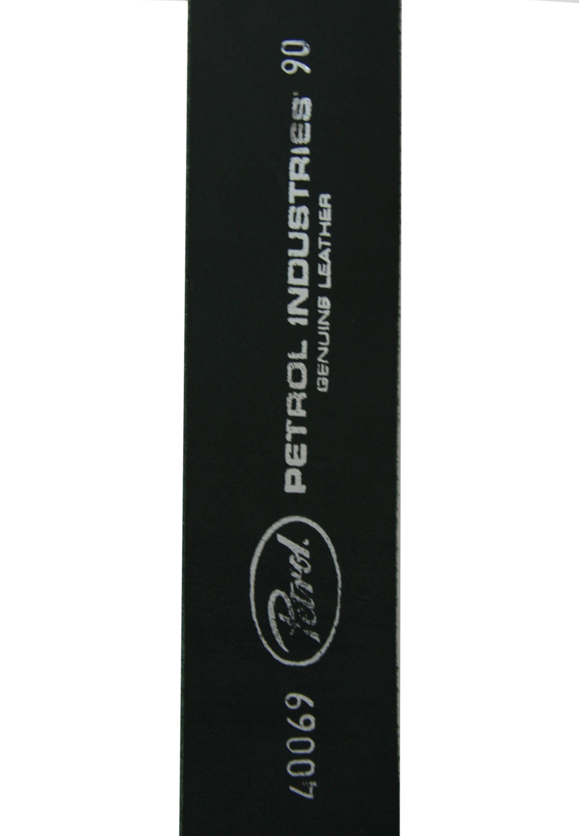 Petrol Industries Ledergürtel mit schicker Markengravur