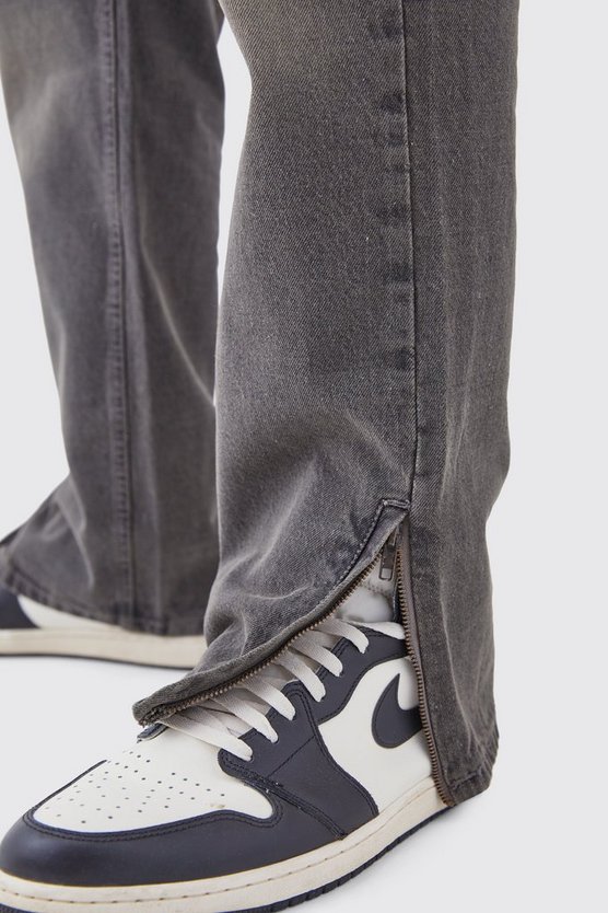 Tall lockere Jeans mit Reißverschluss-Saum
