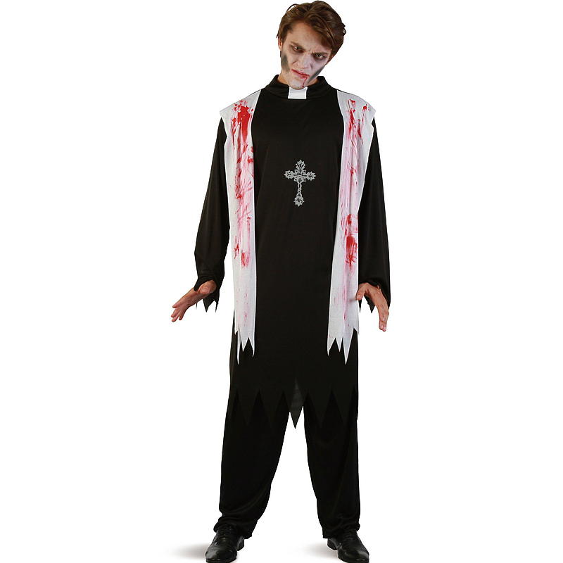 Time 2 Change Halloweendrakt blodig prest XL/XXL