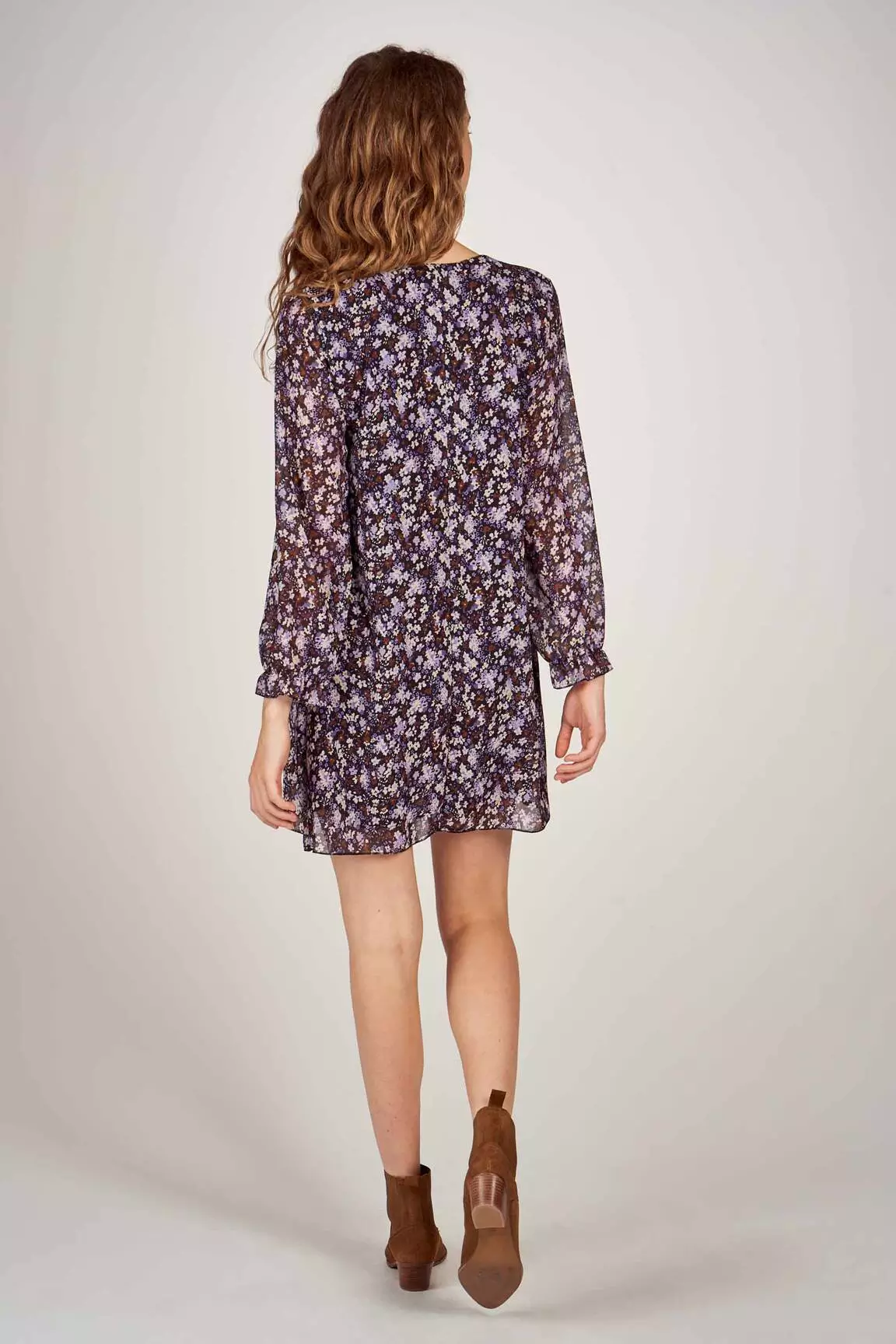 Hailys Robes Mi Longues Femme couleur violet