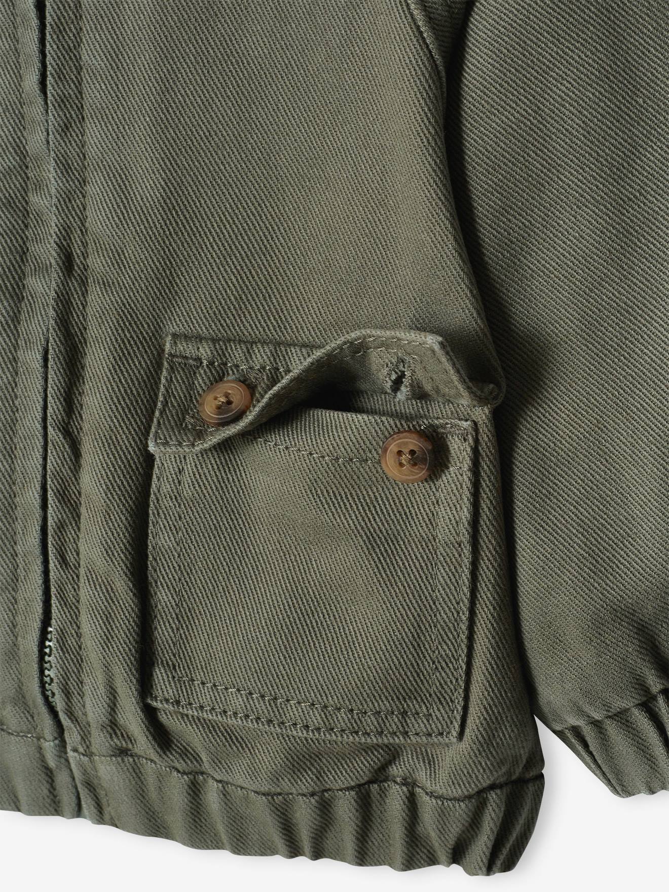 Blouson bébé avec capuche gris ardoise