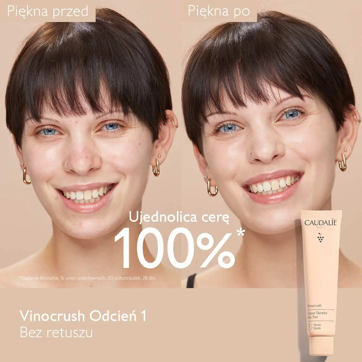 „Caudalie Vinocrush“ spalvotas kremas, 1 atspalvis