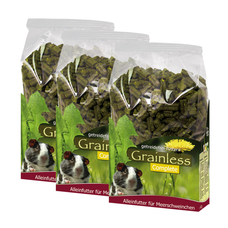 JR Farm Hauptfutter JR Farm Grainless Complete Meerschweinchen 3x1,35 kg