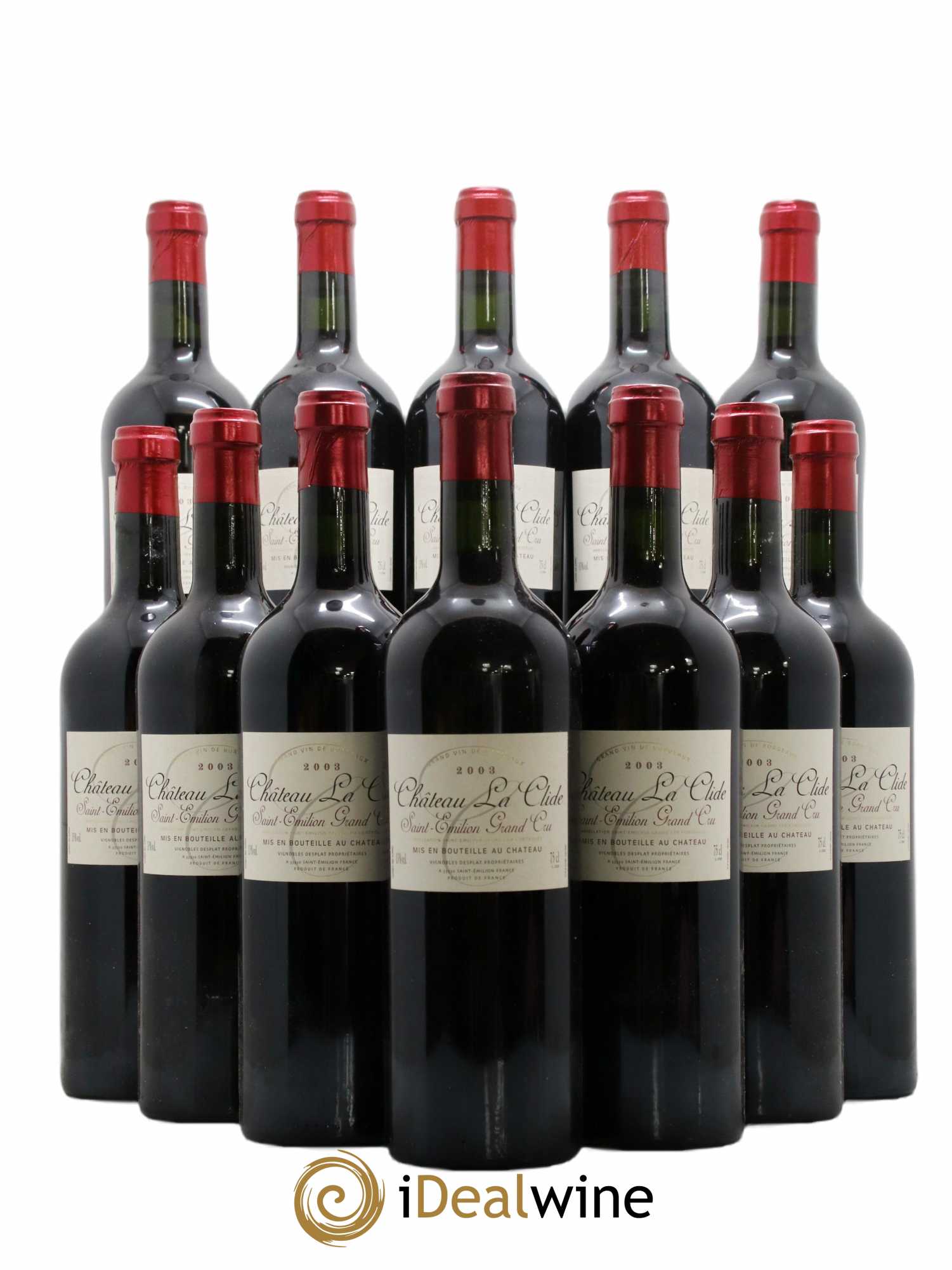 Saint-Émilion Grand Cru La Clide 2003 - Lot de 12 Bouteilles