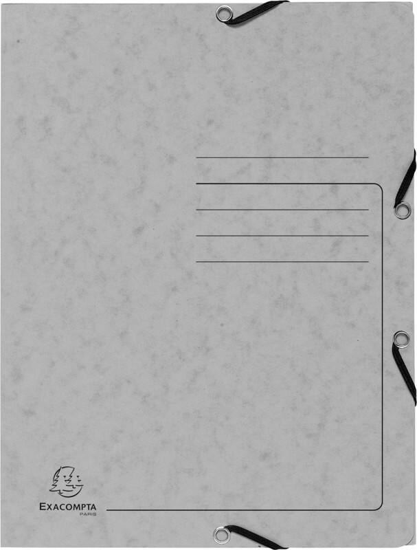Exacompta Dreiflügelmappe 55423E Grau Pressspankarton meliert 25 Stück