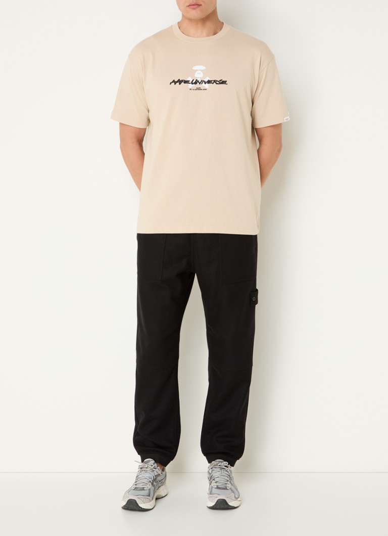 Tricou Aape cu logo și imprimeu pe spate.