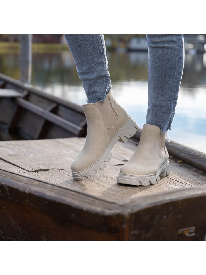 palado Chelsea Boots in Cream/Cream günstig kaufen